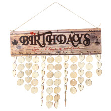 2 Sets Hängende Dekorationen Für Zuhause Holz Diy Geburtstagskalender
