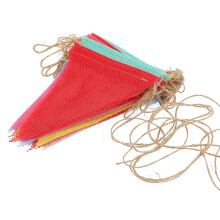 2 Packs Mehrfarbige Triangle Bunting 30 Fahnen Hintergrund