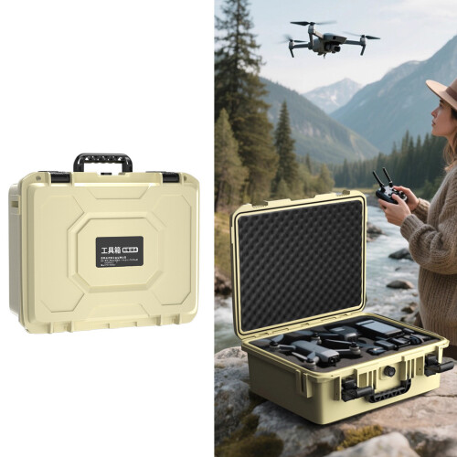 Portable Strengthened Plastic Tool Box Packaging Box-Yellow A 1