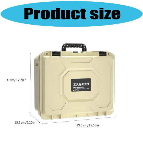 Portable Strengthened Plastic Tool Box Packaging Box-Yellow A 2