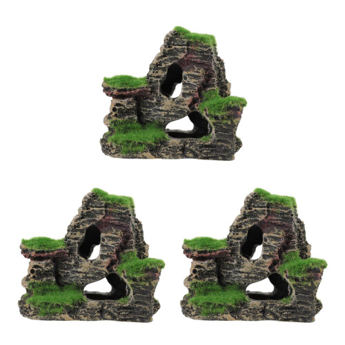 3 Hars Aquariumsieraden Kunstmatige Rots Visbak Landschap 1