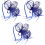 3 Teile Fascinator Stirnband Tee Party Hut 5