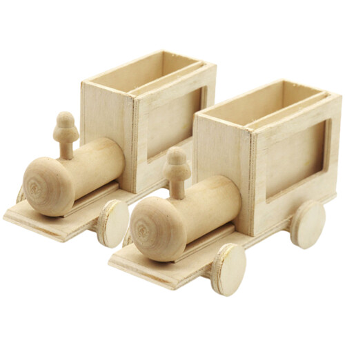 10 Unlackierte Holz Bastelsets Für Stifte