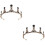 2 Haarschmuck Barock Krone 7