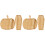4 Stuks Herbruikbare Dienblad Set Voor Brood Fruit Dessert 4