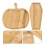 4 Stuks Herbruikbare Dienblad Set Voor Brood Fruit Dessert 10