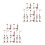 4 Sets Traffic Light Model: Train Station Sand Table Accessories 10