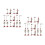4 Sets Traffic Light Model: Train Station Sand Table Accessories 4