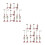 4 Sets Traffic Light Model: Train Station Sand Table Accessories 6