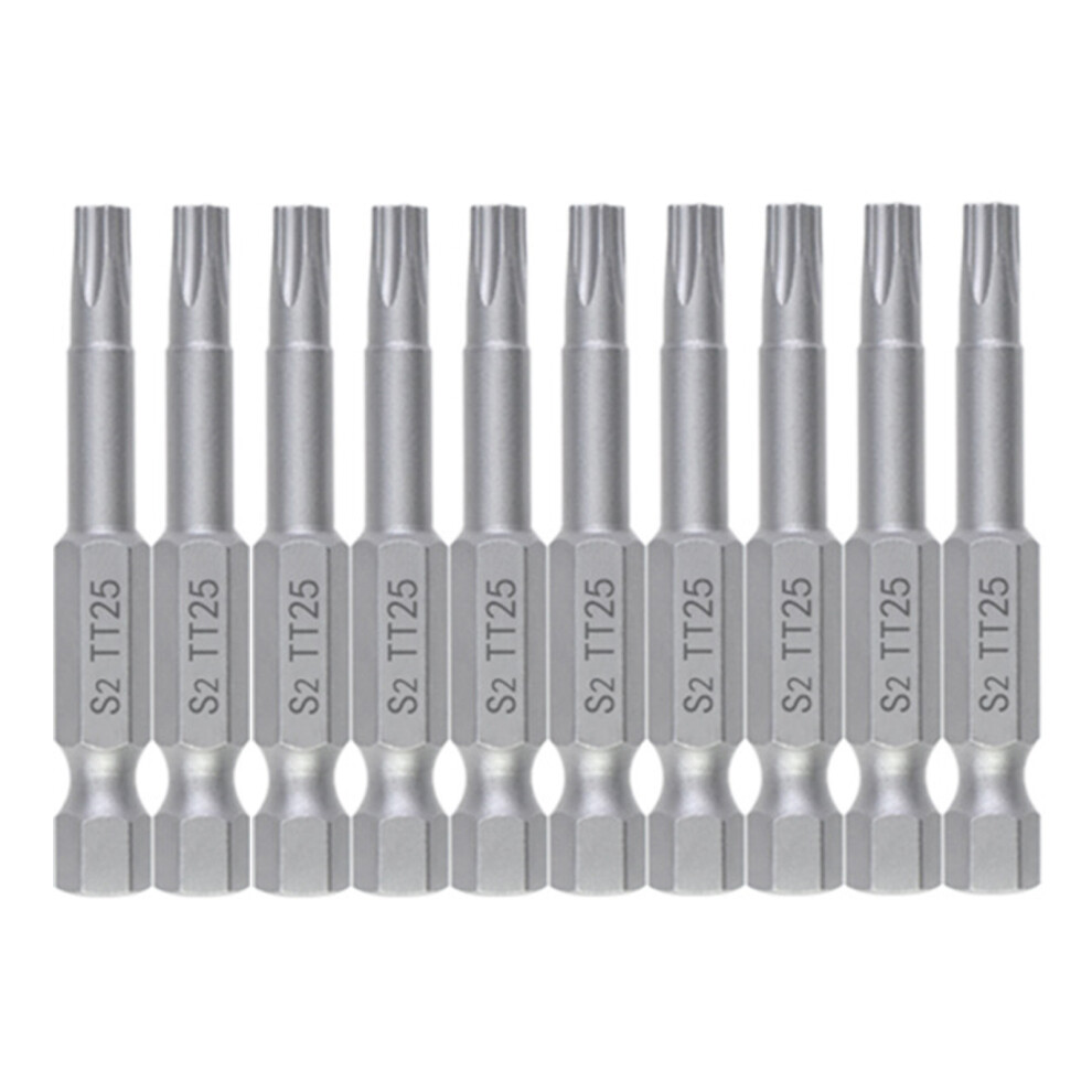 Blossom Screwdriver 50Mm Security Drill Bit Set-10Pcs 50L Tt25 7696000533889