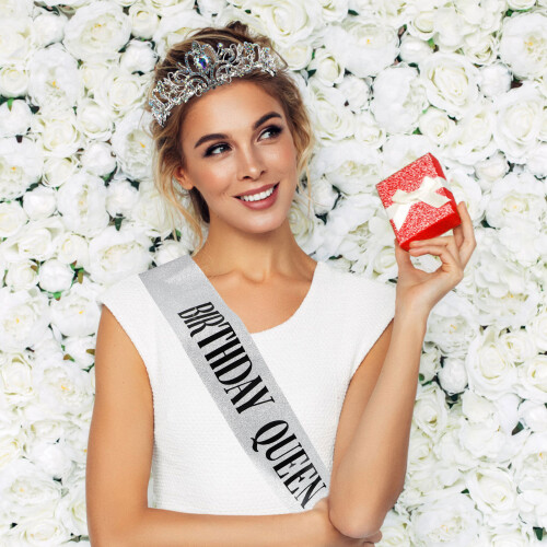 Schärpe Tiara Set Für Fotografie 2