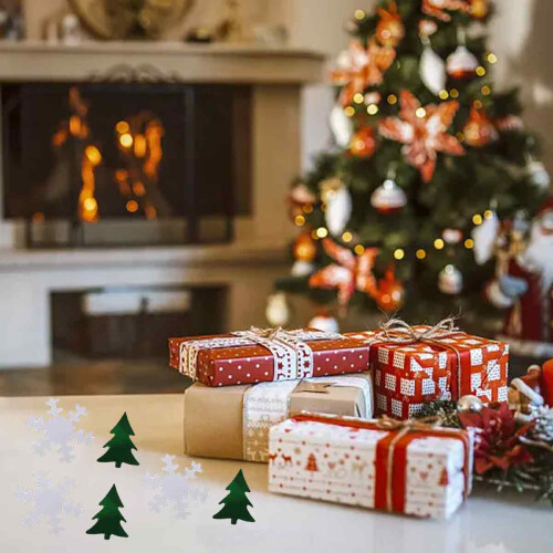 Μαλακά και λαμπερά κομφετί για χριστουγεννιάτικο πάρτι, τέλεια διακόσμηση για τα 1