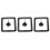 3Pcs Square Aquarium Feeding Ring Floating Food 3
