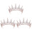 3Stk. -Krone Braut-Diadem Stirnband 2