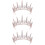 3Stk. -Krone Braut-Diadem Stirnband 8