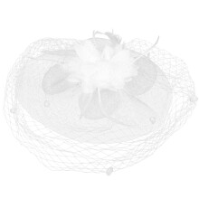 4Stück Fascinator Hut Tee Party Netzgarn Halloween Kostüm Kopfschmuck