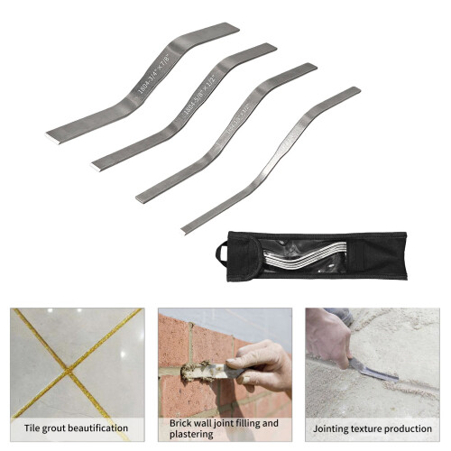 4PCS Professional Masonry Trowel Tool Multi Size Stainless Steel 1