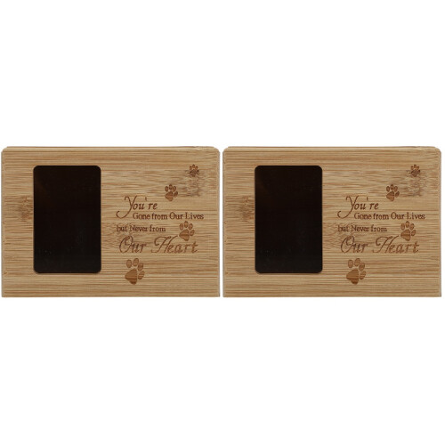 2Stk Holz Tierasche Für Katzen Und 2