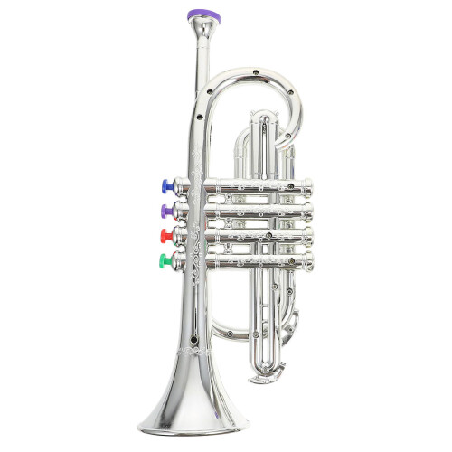 2 Pcs Plastic Musical Toy Instrument For Kids Silver