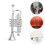 2 Pcs Plastic Musical Toy Instrument For Kids Silver 8