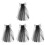 4Stk Schwarzes Mit Flatterband Netzschleier Gotischer Kopfschmuck 2