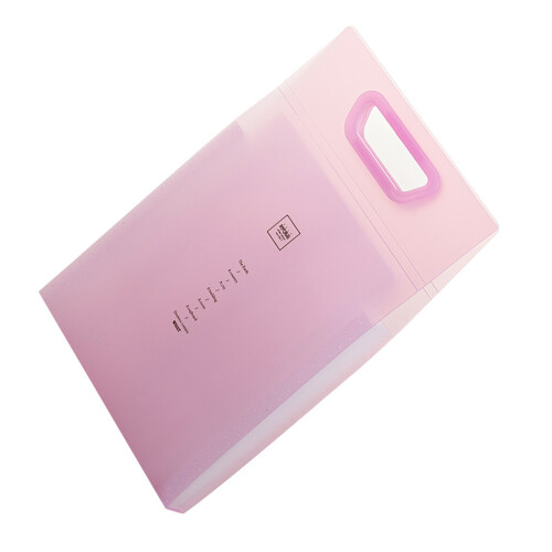Large Capacity Expandable File Folders 13 Sections-Pink