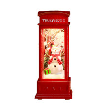 Weihnachts- und Erntedankfest-Ornamente, USB-betrieben, batteriebetrieben, 6-Stunden-Timer, rotierende, glitzernde Laterne, musikalische