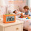 Combined Multifunction Clock Alarm Clock For Daily-Orange 6