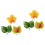 6 Stuks Betta Vis Blad Pad Fokken Bladbodem Rustpad Decor Accessoire 6