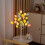 Lighted Birch Tree for Easter Table Decor, Battery Powered Adjustable Branches Pre-lit Spring Decorations for Home with Warm White Lights and Easter E 7