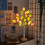 Lighted Birch Tree for Easter Table Decor, Battery Powered Adjustable Branches Pre-lit Spring Decorations for Home with Warm White Lights and Easter E 6