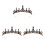 3 Barockstil Brautkronen Hochzeitsaccessoire 8