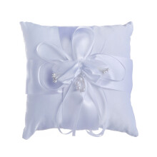 Elegantes Hochzeitsaccessoire, wiederaufladbare Stirnlampe für Outdoor-Abenteuer, Ringkissen mit Satin und Perlen für Ihren großen Tag