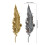 Traditional Elaborate Metal Brooch Down Theme Decorative-Gold 4