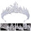 2 Silber Kristallperlen Tiara Accessoire 9