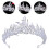 2 Silber Kristallperlen Tiara Accessoire 10