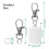 Multifunctional Lip Ointment Owner Keyring Planner For-White 2