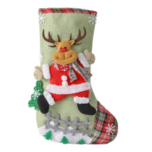 Stocáiste mór le haghaidh bronntanais saoire, dearaí 3T ina bhfuil dearadh Santa, úsáid ilúsáideach agus fabraicí boga, ábhair mharthanacha