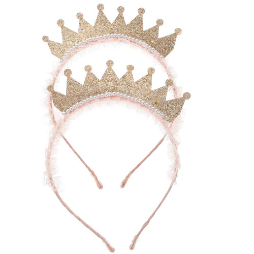 10 Kinderkronen Geburtstagsfeier Tiara Perlen Haarschmuck 1