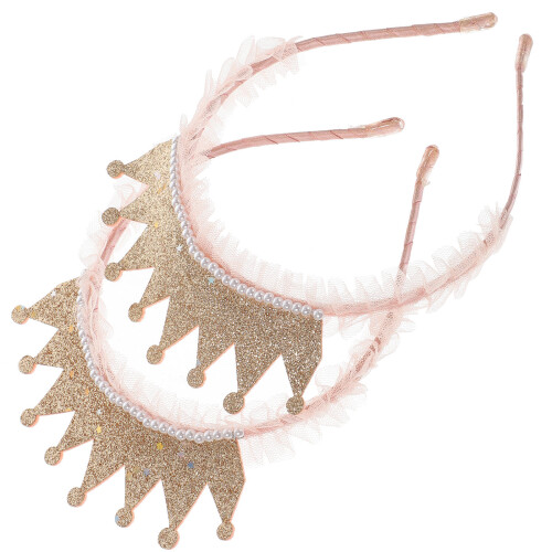 10 Kinderkronen Geburtstagsfeier Tiara Perlen Haarschmuck 2