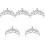 5 Braut Tiara Stirnband Hochzeitskrone 3