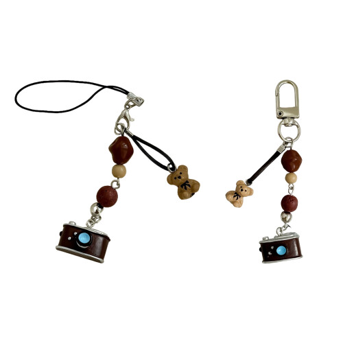 Decorative Camera Charm Phone Strap Keychain-Hanging rope 1