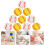 60 Pcs Baseball Pattern Bouncy Balls Creative Jumping Balls 8
