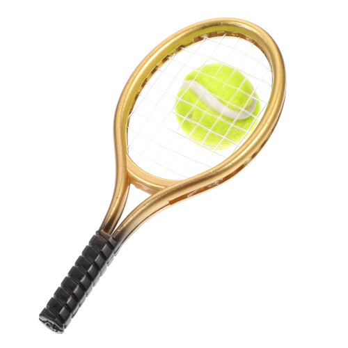 2 Sets Mini Huistennisracket En Tennis Model Mini Sierobject Fotoprop 1