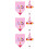 3 Sets Geburtstags Hut Handtuch Rosa 8