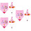 3 Sets Geburtstags Hut Handtuch Rosa 7