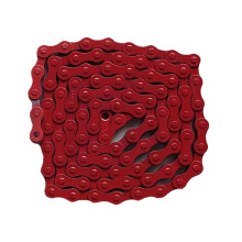 Bike Chain 94Section Single Speed Carbon Steel Red Lightweight MTB Chain For Mountain Road Bikes