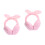 2Pcs Winter Warm Pink Earmuffs Foldable Plush Ear Warmers for Students 4