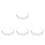 4Teile Perlen-Haaraccessoires Weiß Stirnband 2