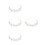 4Teile Perlen-Haaraccessoires Weiß Stirnband 8